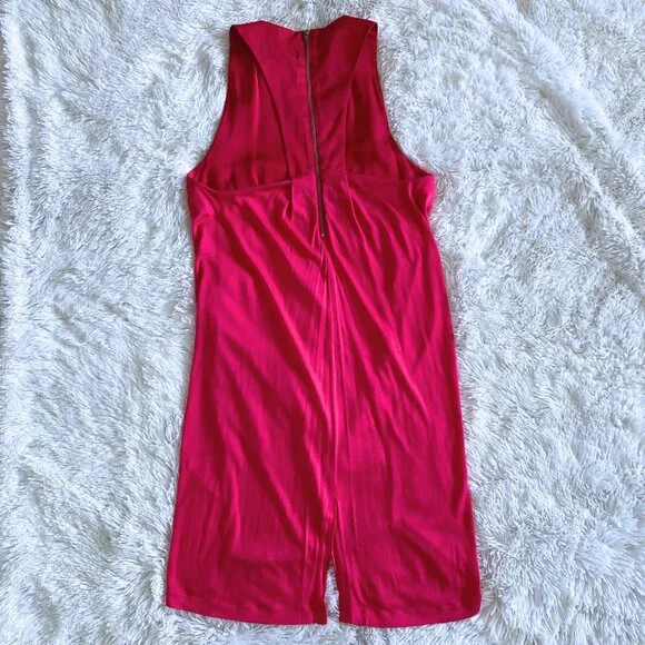 VINTAGE 2010s Fuchsia Pink Halter Mini Dress - Small - Picture 2 of 5